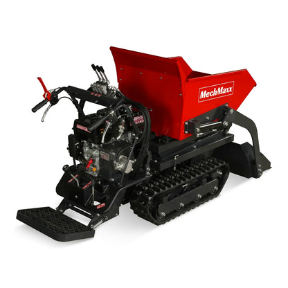 1100lbs Capacity E-Start 10HP 302cc Gas Engine Tracked Dumper Hydraulic Tipping and Lifting with Front Shovel ,  D50HTFL