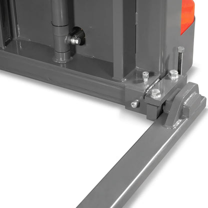 2640lbs Lithium-ion Electric Straddle Stacker,  138" Lift,  Adjustable Legs & Forks,  F26-138S