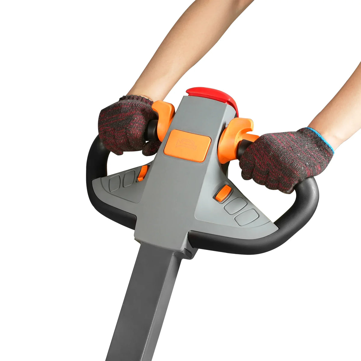 2640lbs Lithium-ion Electric Straddle Stacker,  138" Lift,  Adjustable Legs & Forks,  F26-138S