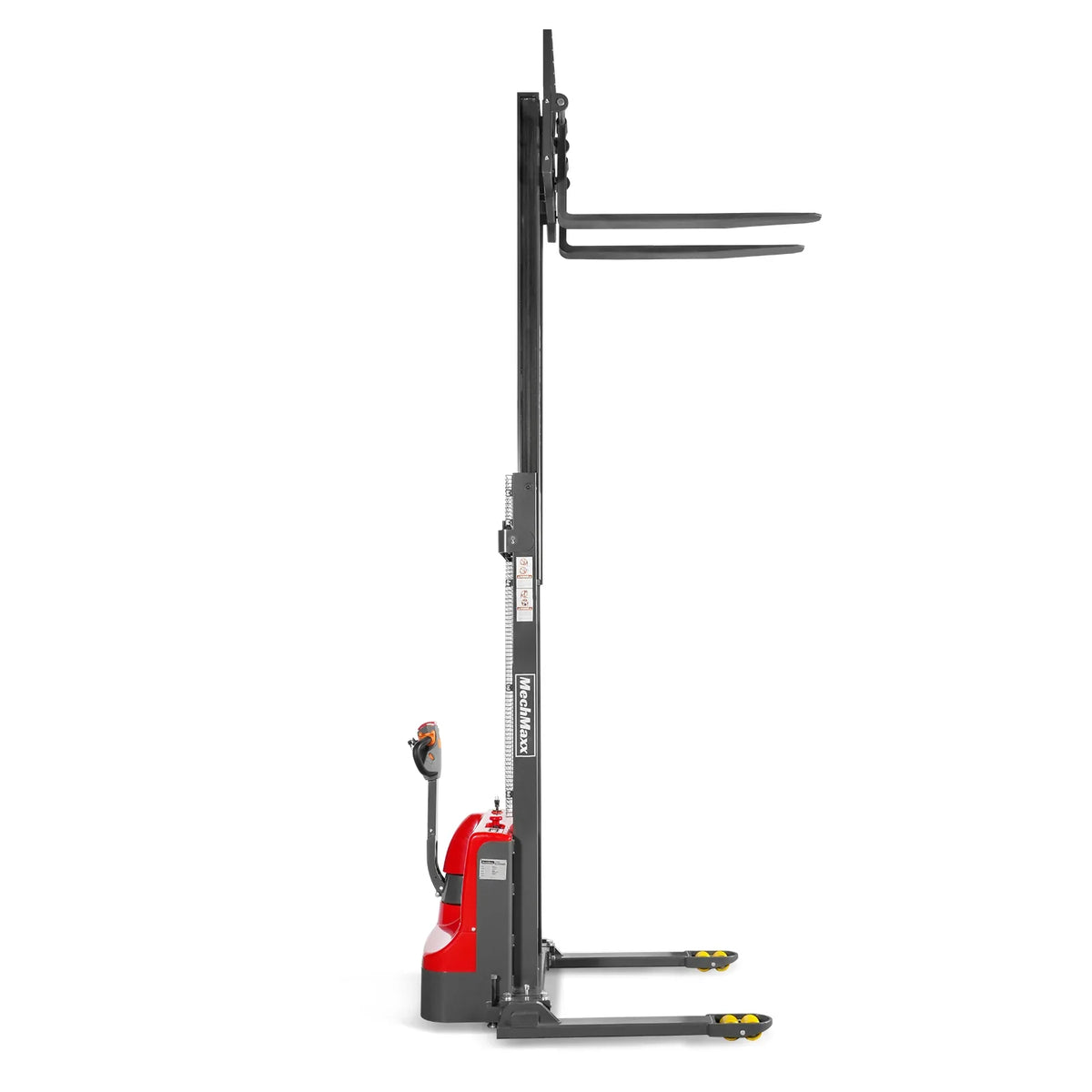 2640lbs Lithium-ion Electric Straddle Stacker,  138" Lift,  Adjustable Legs & Forks,  F26-138S