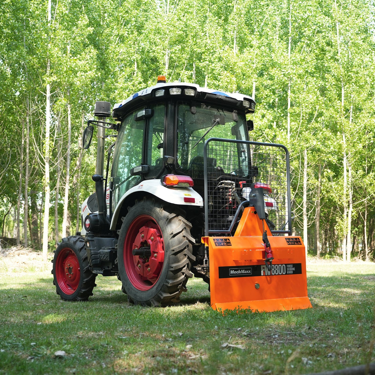 3-Point PTO Stump Grinder & 4" PTO Wood Chipper & Forestry Log Skidding Winch  Bundle, SG24 & BX42S &FW8800