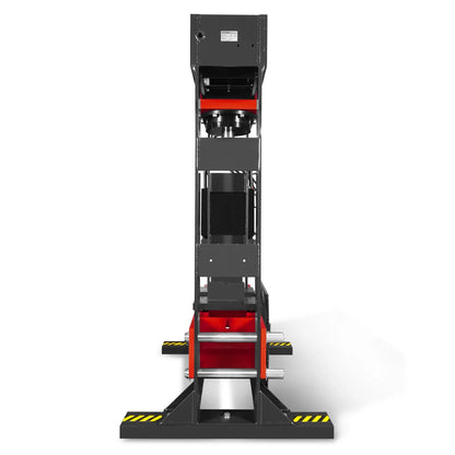 150 Ton H-Frame Electric Hydraulic Shop Press with Double-Acting Cylinder & Chain-Driven Table Lift,  110V Motor,  Fully Welded Steel Frame,  Safety Guard,  HSP150E