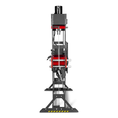 75 Ton H-Frame Electric Hydraulic Shop Press with Hand Winch, 110V Motor, Fully Welded Steel Frame, Safety Guard, HSP75E