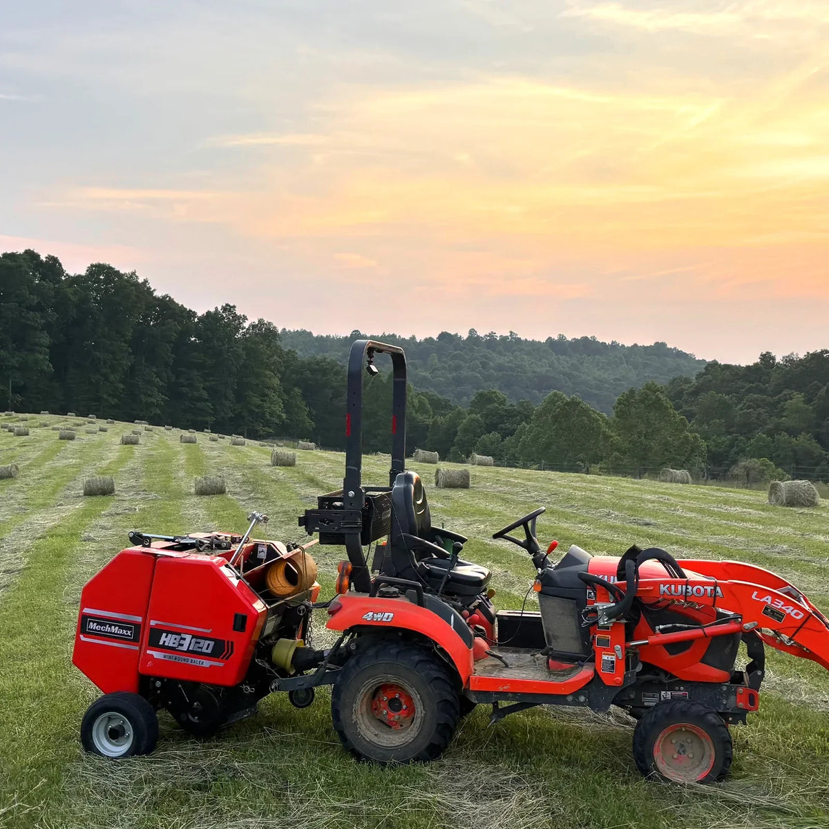 Hay Baler & Drum Mower Bundle, HB3120, DM53