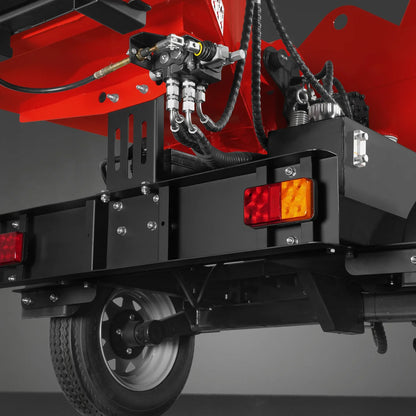 HONDA GX690 22HP 688cc Twin Cylinder Gasoline Engine Powered 7" Hydraulic Feeding Commerical Wood Chipper,  DCH7