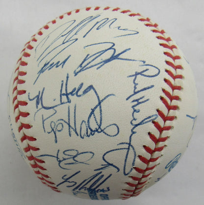Terry Collins, Rickey Henderson, Tim Salmon and More Multi Signed Auto Baseball B171