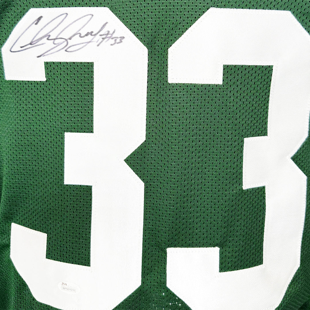 Chris Ivory Signed New York Green Football Jersey (JSA)
