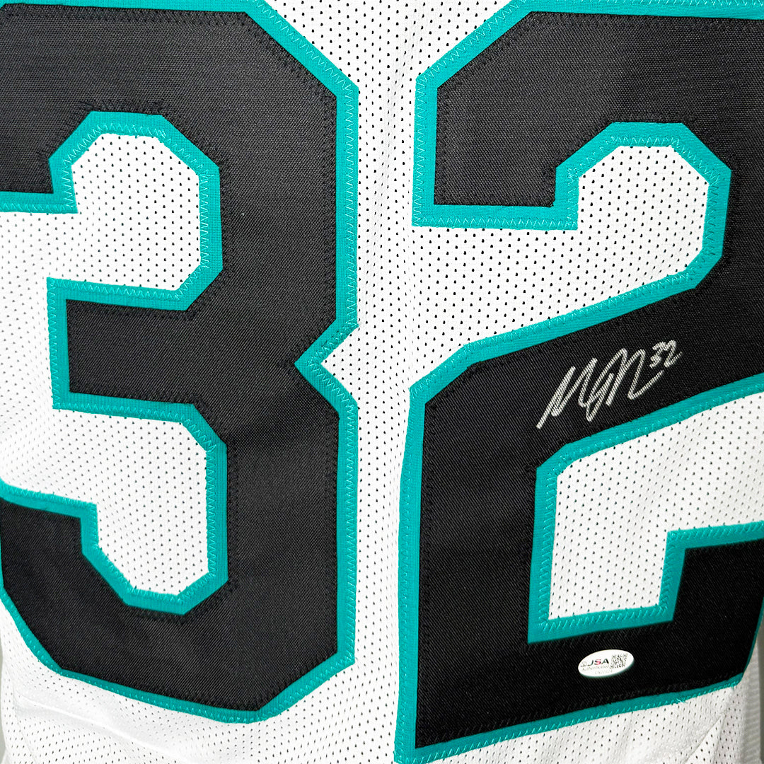 Maurice Jones-Drew Signed Jacksonville White Away Jersey Football Jersey (JSA)