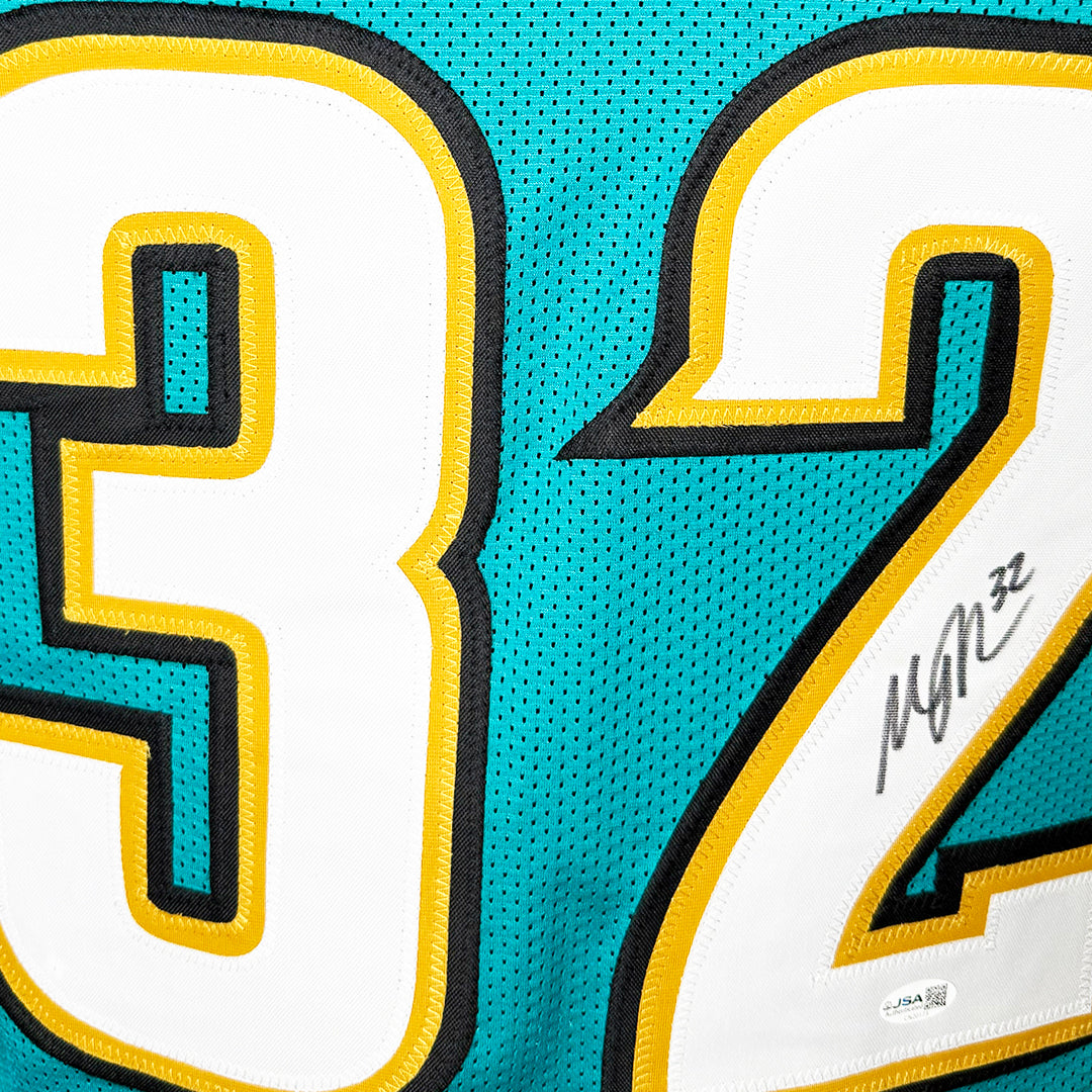 Maurice Jones-Drew Signed Jacksonville Teal Football Jersey (JSA)