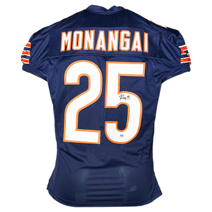 Kyle Monangai Signed Chicago Navy Game Style Football Jersey (PSA)