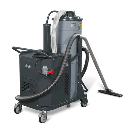 Industrial Wet/Dry Vacuum Cleaner with HEPA Filter Continuous Duty 8.6 HP 364 CFM 26.4 Gallon - 230V 3Phase,  IVB230