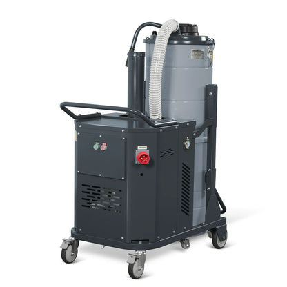 Industrial Wet/Dry Vacuum Cleaner with HEPA Filter Continuous Duty 8.6 HP 364 CFM 26.4 Gallon - 480V 3Phase,  IVB480
