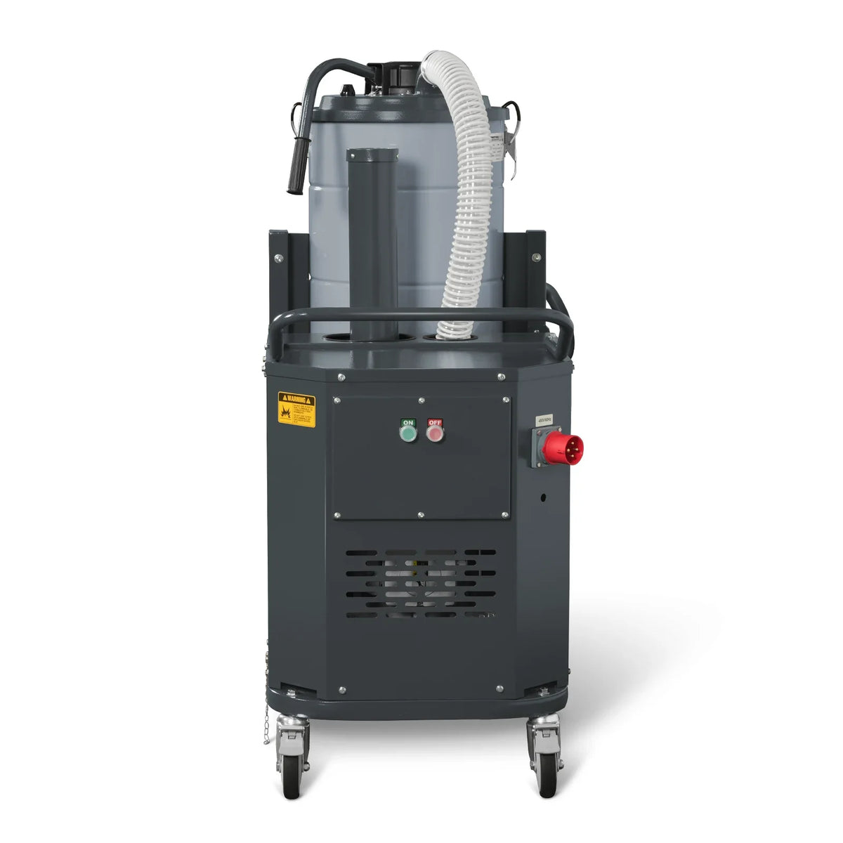 Industrial Wet/Dry Vacuum Cleaner with HEPA Filter Continuous Duty 8.6 HP 364 CFM 26.4 Gallon - 480V 3Phase,  IVB480