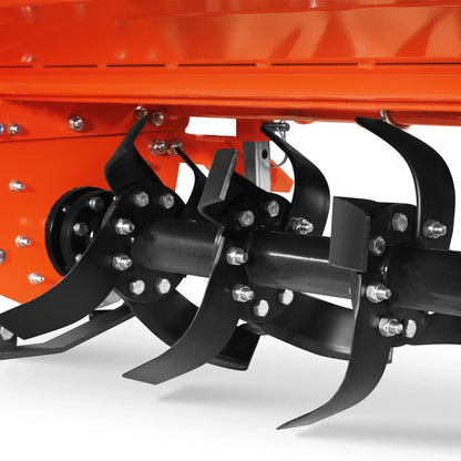 42 in Rotary Tiller, 3 Point Hitch Cat.1, Chain Drive, PTO Shaft Included with Shear Bolt, 15–35 HP, LRT42