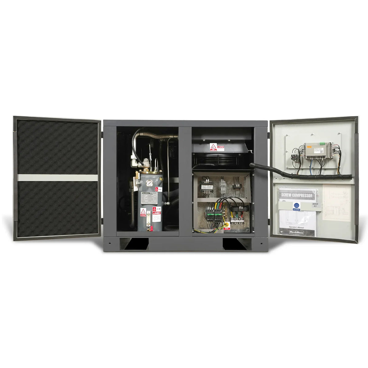 10HP Rotary Screw Air Compressor - 32 CFM,  116 PSI,  460V 3-Phase | Industrial-Grade