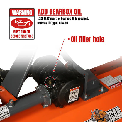 60'' PTO Driven Flail Mower 3 Point 30-60hp ,  NAM60