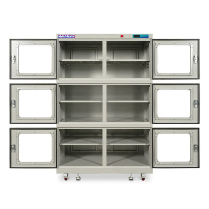 1-60% RH Nitrogen Dry Cabinet 1430L ESD Desiccator Cabinet Low Humidity Storage,  White,  NC1430BW-6