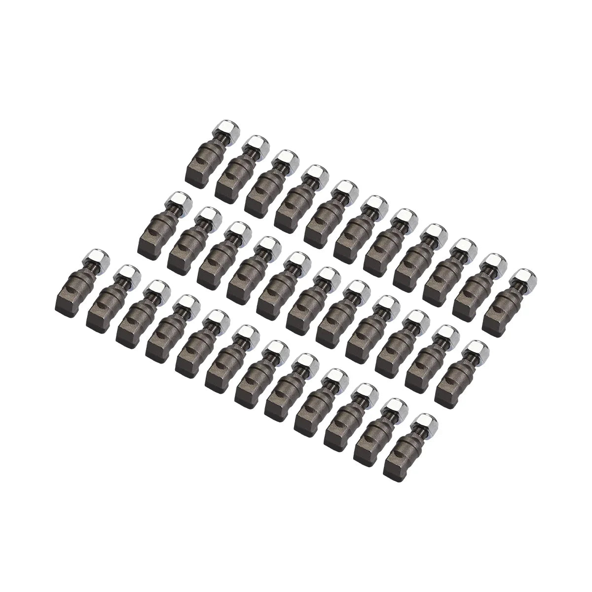 (1 Pack / 34 Pcs) Teeth and Nuts for Stump Grinder SG24; SG24PRO; SG28; SG30PRO; SG61, (SKU: 150151;150151G;150181;150181G;150182;150182G;150183;150183G;150501; 150602)