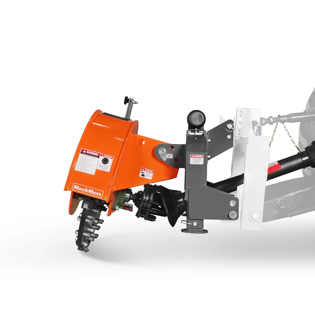 3-Point PTO Stump Grinder with 44 Carbide Teeth (PTO Shaft Included with Slip Clutch),  for 35-80HP Tractor,  SG28
