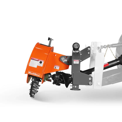 3-Point PTO Stump Grinder with 44 Carbide Teeth (PTO Shaft Included with Slip Clutch),  for 35-80HP Tractor,  SG28
