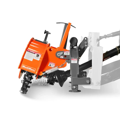 3-Point PTO Stump Grinder & Wood Chipper Bundle; SG24PRO; BX42S; Orange