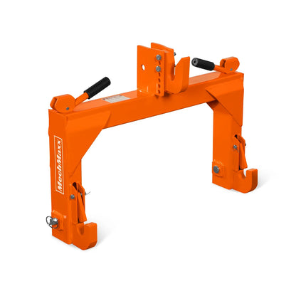 3 Point Quick Hitch Cat 1 for Tractors, Orange, QH1T