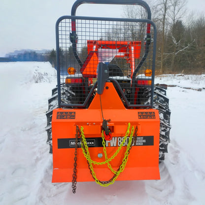3-Point PTO Stump Grinder & Forestry Log Skidding Winch Bundle, SG24 & FW8800