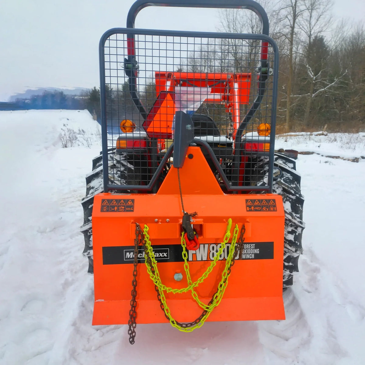 22" Portable Sawmill & Forestry Log Skidding Winch  Bundle, SM22 & FW8800