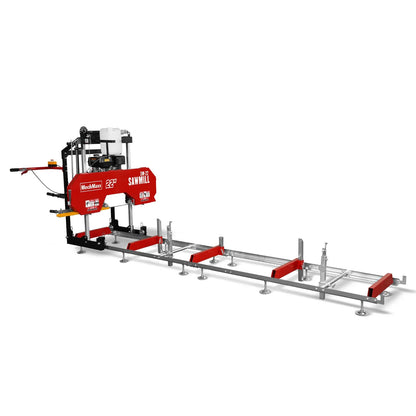22" Portable Sawmill,  224cc 7HP DUCAR Gasoline Engine,  18" Board Width,  13' Track Length ,  SM-22