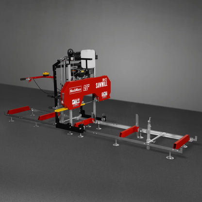 22" Portable Sawmill,  224cc 7HP DUCAR Gasoline Engine,  18" Board Width,  13' Track Length ,  SM-22