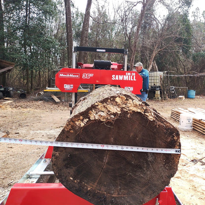 36" MAX Portable Sawmill & 8" Wood Chipper Bundle