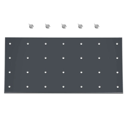 ( 1 Pack / 1 Pcs ) Shelf with 5 Pcs Clips, 1430L Cabinet, Black (for SKU:203004, 203008, 203009)