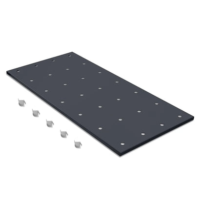 ( 1 Pack / 1 Pcs ) Shelf with 5 Pcs Clips, 1430L Cabinet, Black (for SKU:203004, 203008, 203009)