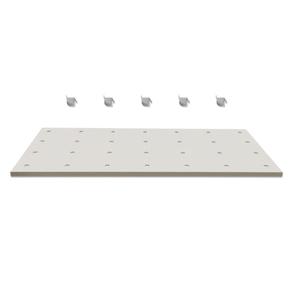 ( 1 Pack / 1 Pcs ) Shelf with 5 Pcs Clips, 1430L Cabinet, White (for SKU:203004W, 203008W, 203009W)
