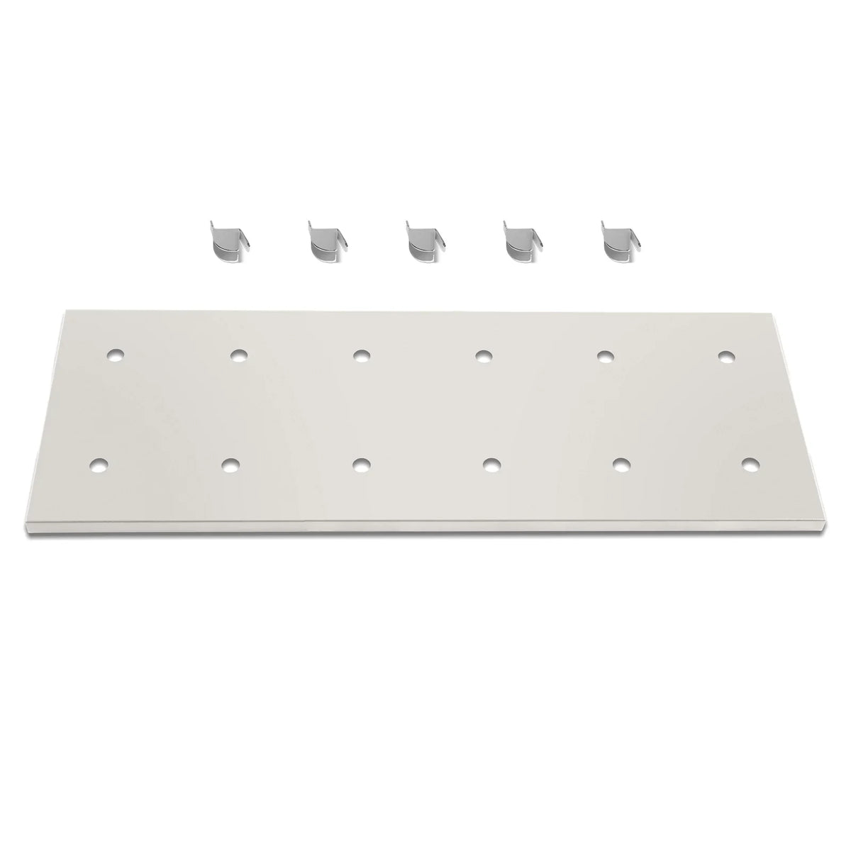 ( 1 Pack / 1 Pcs ) Shelf with 5 Pcs Clips, 320L Cabinet, White (for SKU: 203001W, 203005W)