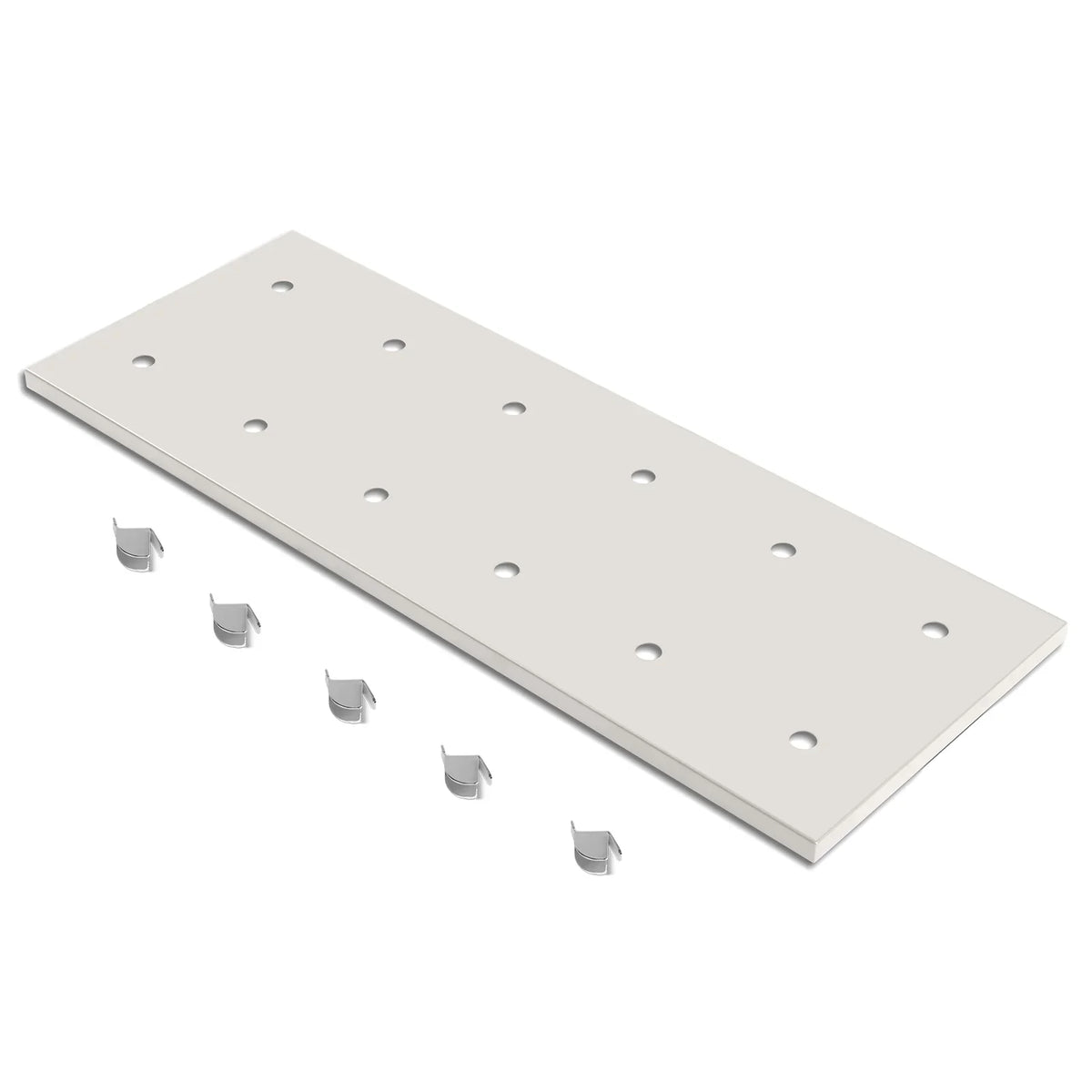 ( 1 Pack / 1 Pcs ) Shelf with 5 Pcs Clips, 320L Cabinet, White (for SKU: 203001W, 203005W)