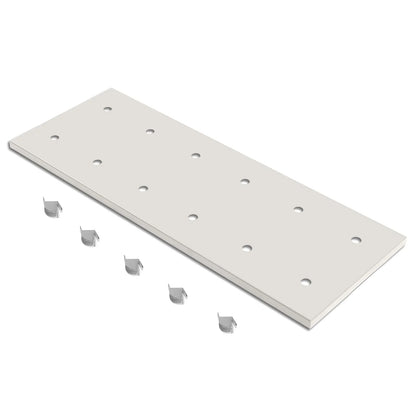 ( 1 Pack / 1 Pcs ) Shelf with 5 Pcs Clips, 320L Cabinet, White (for SKU: 203001W, 203005W)