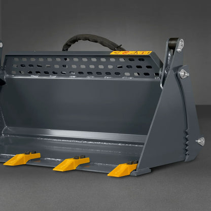 44" 4-In-1 Combo Mini Skid Steer Bucket Attachment With Quick Attach,  Universal Mount
