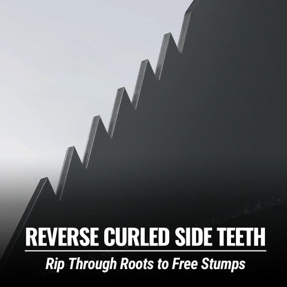 48" Skid Steer Stump Bucket Wrecker with Universal Quick Attach, Bolt-On Cutting Teeth, SBE53