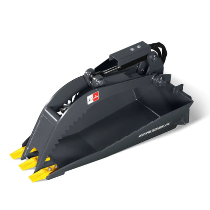 36'' Max Opening Mini Skid Steer Stump Grapple Bucket