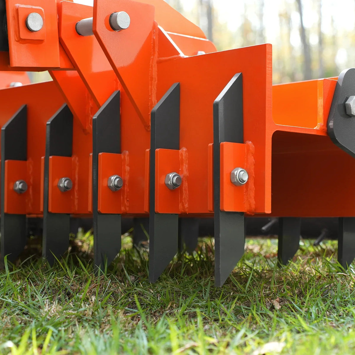 60" Heavy Duty Soil Pulverizer,  Double Spiked Roller,  21 Shanks,  Category 1 and 2,  3 Point Hitch Tractor Attachment,  TSP60D