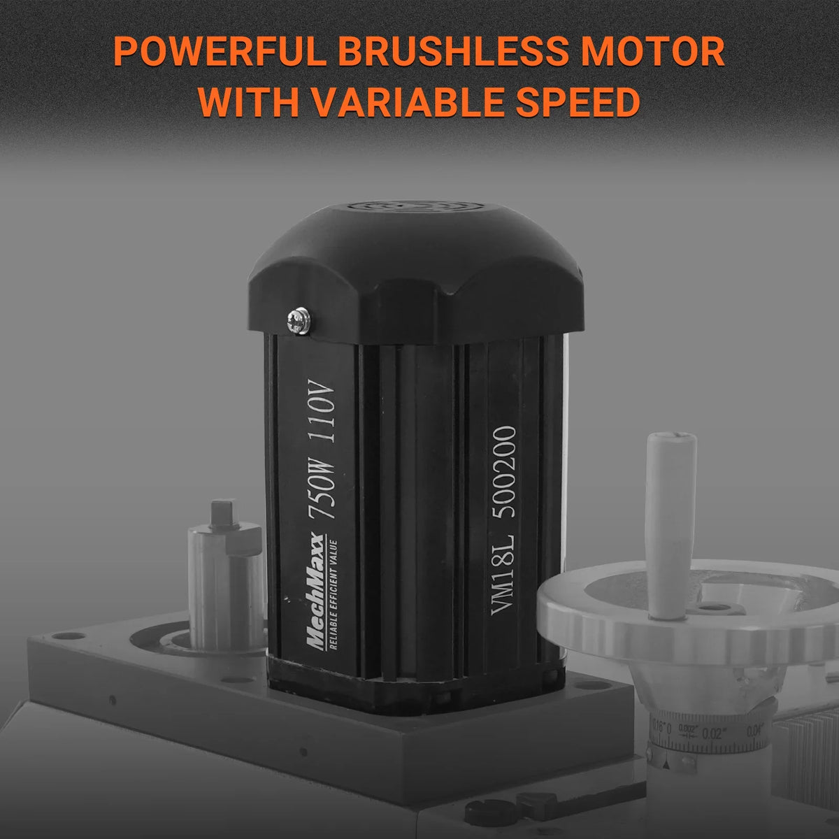 6"x20'' Benchtop Mill Drill Machine, Variable Speed, R8 Spindle, 1 HP, 110V, Brushless Motor Compact Milling Drilling Tool for Garage Shop, DIY Metalworking without Stand VM18L