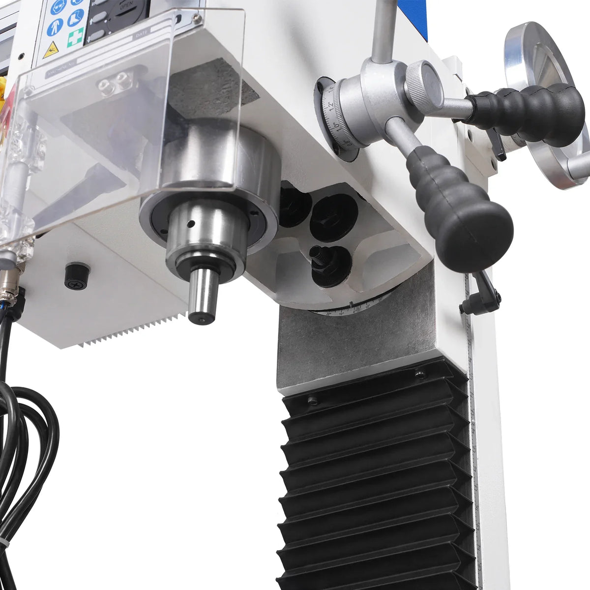 7‘’ x 27-1/2‘’ Benchtop Mini Mill Drill Machine, Variable Speed, Brshless Motor, R8 Spindle, 1.5 HP, 110V, Compact Milling Drilling Tool for Garage Shop, DIY Metalworking without Stand VM25L