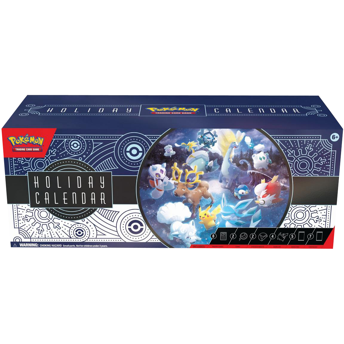 Pokemon Trading Card Game: Holiday Advent Calendar 2023 - 25 Days of Suprises - Includes Stamped Promo Cards, Packs & More!