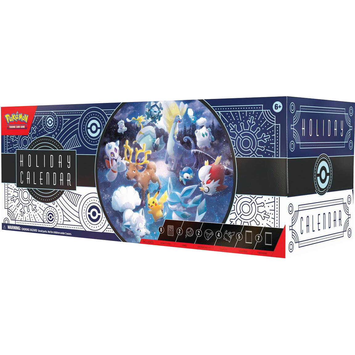 Pokemon Trading Card Game: Holiday Advent Calendar 2023 - 25 Days of Suprises - Includes Stamped Promo Cards, Packs & More!
