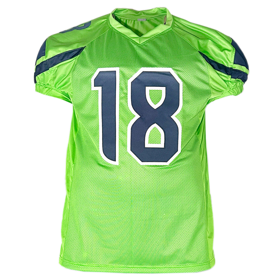 Elijah Arroyo Signed Seattle Green Game Style Football Jersey (JSA)