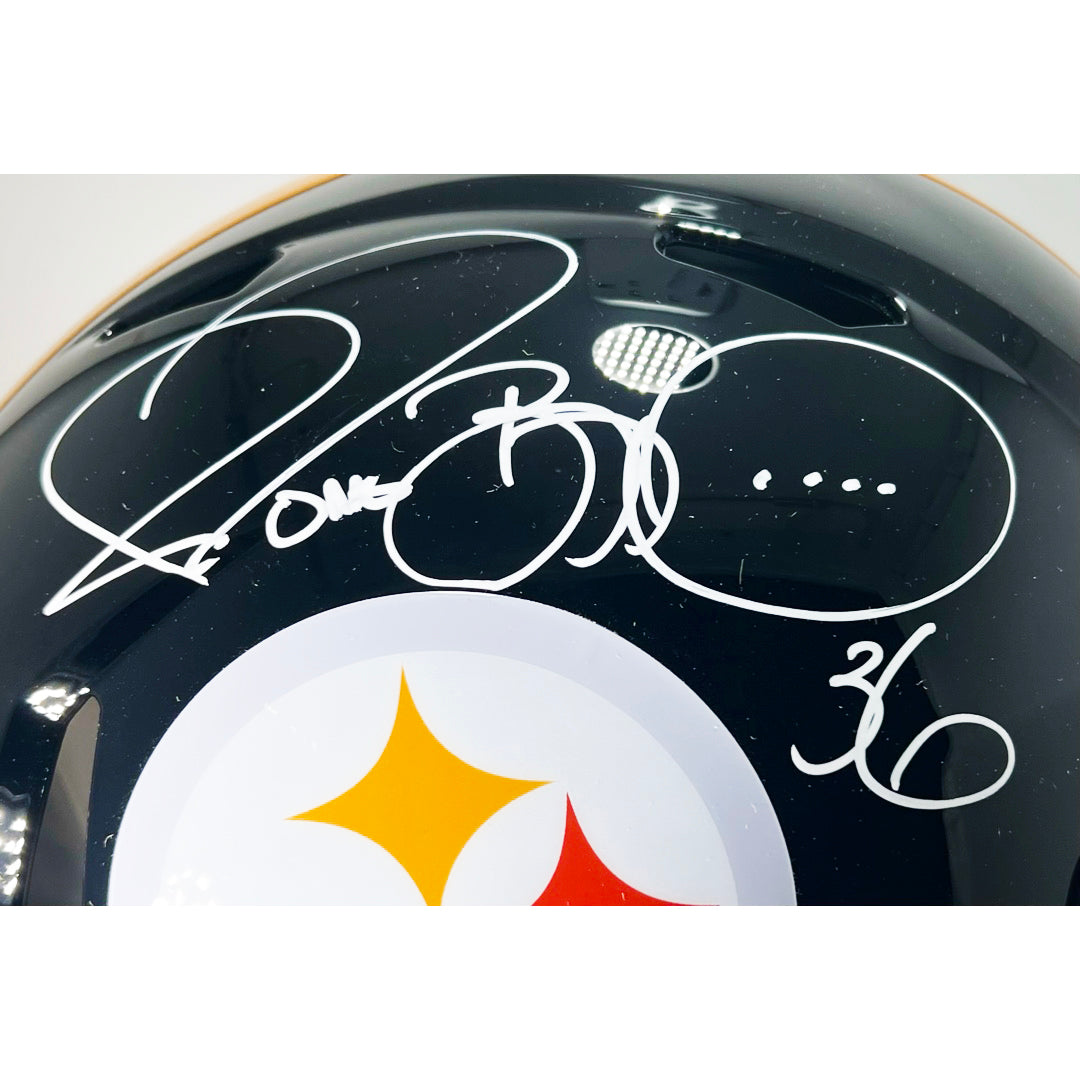 Jerome Bettis Signed Pittsburgh Steelers Authentic Speed Full-Size Football Helmet (JSA)