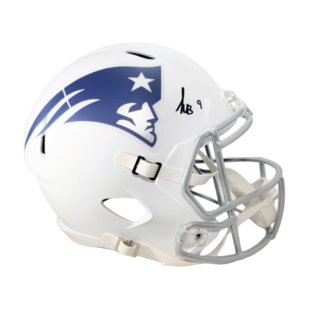 Kayshon Boutte Signed New England Patriots Rivalries Speed Full-Size Replica Football Helmet (Beckett)