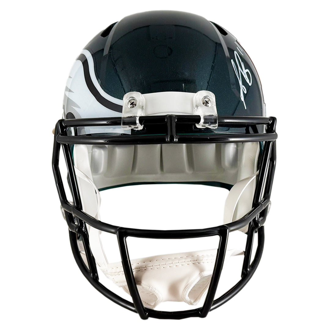 AJ Brown Signed Super Bowl LIX Philadelphia Eagles Speed Full-Size Replica Football Helmet (Beckett)
