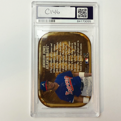 Andruw Jones Signed 1997 Metal Mining for Gold #6 PSA Auto Authentic